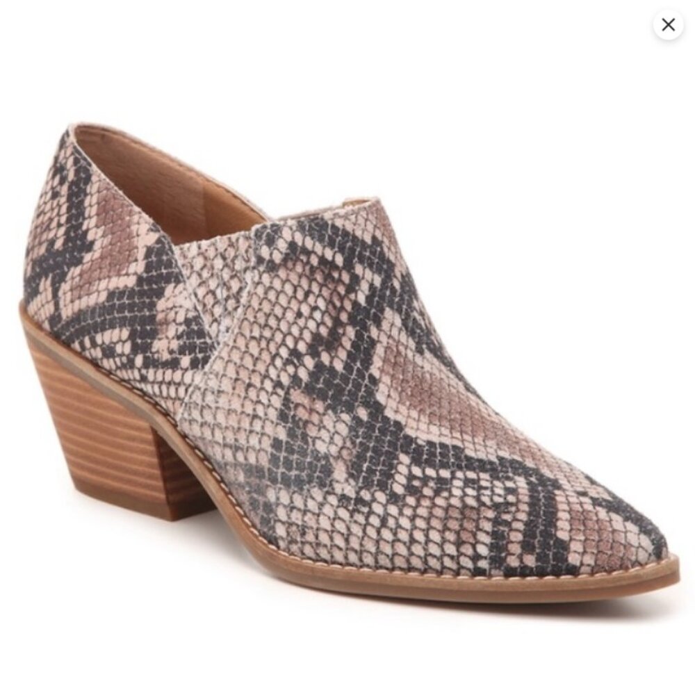 Lucky Brand Tresee Snakeskin Ankle Booties